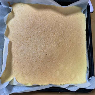 米粉で作ったロールケーキの皮